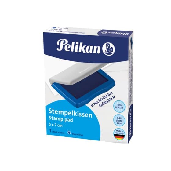 Pelikan® Stempelkissen 3E Kunststoff-Gehäuse - 70 x 50 mm, blau getränkt