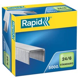 Rapid® Heftklammern 24/6 Standard, verzinkt, 5.000...
