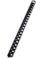 Leitz 10972 Plastikbinderücken - A4, Kunststoff, 16 mm, 145 Blatt, 100 Stück, schwarz
