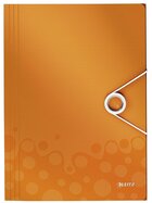 Leitz 4599 Eckspannermappe WOW - A4, PP, orange metallic