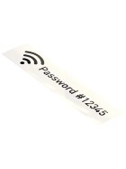 Etikettenrolle 12 mm x 10 m, Plastik, Icon, weiß, permanent, auf gewünschte Länge zuschneidbar, Pappkassette