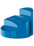 HAN Schreibtischköcher RONDO - 9 Fächer, Gummifüße, Briefschlitz, New Colours blau