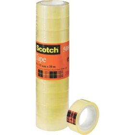 Scotch® Klebeband Transparent 508, PP, 10 m x 15 mm,...