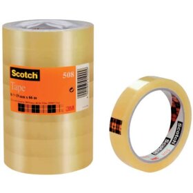 Scotch® Klebeband Transparent 508, PP, 66 m x 19 mm,...