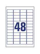Avery Zweckform® L4778REV-20 Wetterfeste Etiketten (A4, 960 Stück, ablösbar, 45,7 x 21,2 mm) 20 Blatt weiß
