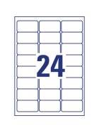 Avery Zweckform® L4773REV-20 Wetterfeste Etiketten (A4, 480 Stück, ablösbar, 33,9 x 63,5 mm) 20 Blatt weiß