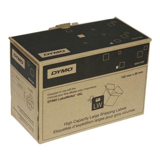 Dymo® LabelWriter™ Etikettenrollen - Versand-/Namensschildetiketten - ablösbar, 102 x 59 mm, weiß
