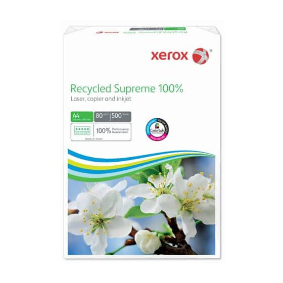 Xerox® Recycled Supreme 100% - 80 g/qm, A4, 500 Blatt, weiß