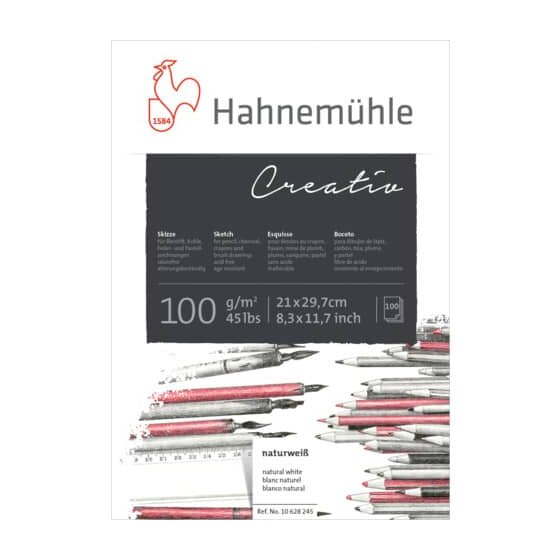 Hahnemühle Skizzenblock Creativ - A4, 100 g/qm, 100 Blatt
