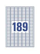 Avery Zweckform® L7871-20 Papier-Etiketten - A4, 3.780 Stück, 25,4 x 10 mm, stark haftend, weiß