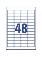 Avery Zweckform® L7873-20 Papier-Etiketten - A4, 960 Stück, 45,7 x 21,2 mm, stark haftend, weiß
