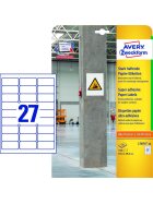 Avery Zweckform® L7874-20 Stark haftende Papier-Etiketten, 63,5 x 29,6 mm, weiß