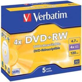Verbatim DVD+RW Matt Silver 4x