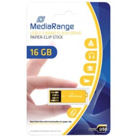 MediaRange USB Nano-Speicherstick CLIP-ON - blau, 8GB