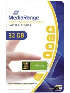 MediaRange USB Nano-Speicherstick CLIP-ON - grün, 32GB