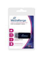 MediaRange USB 3.0 Speicherkartenlese-Stick, schwarz