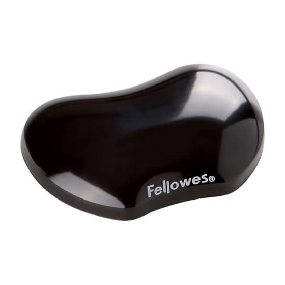 Fellowes® Flex-Auflage Crystals Gel - ohne Mauspad, 124 x 86 x 25 mm, schwarz