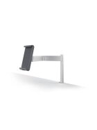 Tablet Holder Table Clamp, für Format 7-13 Zoll, 360° drehbar, silber metallic