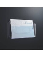 SIGEL Wand-Prospekthalter acrylic - 1 Fach, glasklar, für A4 quer
