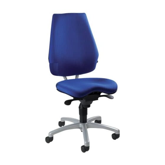 Topstar® Bürodrehstuhl  ALUSTAR Basic ohne Armlehnen blau