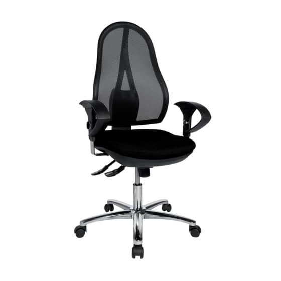 Topstar® Bürodrehstuhl Open Point SY Deluxe - schwarz, mit Armlehnen