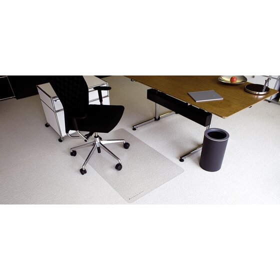 RS office products Ecoblue® Bodenschutzmatten für normalflorige Teppichböden - Form 0, 75 x 120 cm