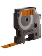Dymo® Schriftband D1 - Vinylband, 12 mm x 3 m, schwarz auf orange