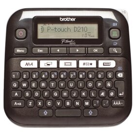 Beschriftungsgerät P-Touch D210, Einzelgerät inkl. TZe-Starter-Band, schwarz