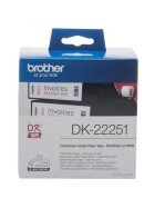 Brother DK-Endlosetiketten Papier - 62 mm x 15,24 m, schwarz/rot auf weiß