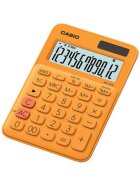 Casio® Tischrechner MS-20 - Solar-/Batteriebetrieb, 12stellig, LC-Display, orange