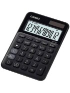 Casio® Tischrechner MS-20 - Solar-/Batteriebetrieb, 12stellig, LC-Display, schwarz
