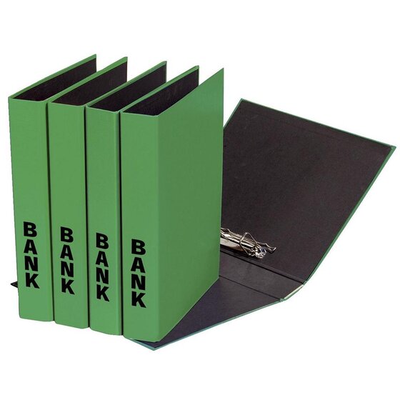 Pagna® Bankordner Color-Einband - A4 , 50 mm, Color Einband, grün