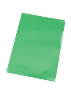 Q-Connect® Sichthülle - A4, 120 mym, genarbt grün, 100 Stück