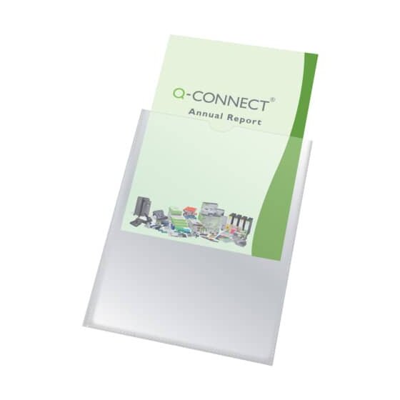 Q-Connect® Sichttasche A4, 0,15 mm, 25 Stück