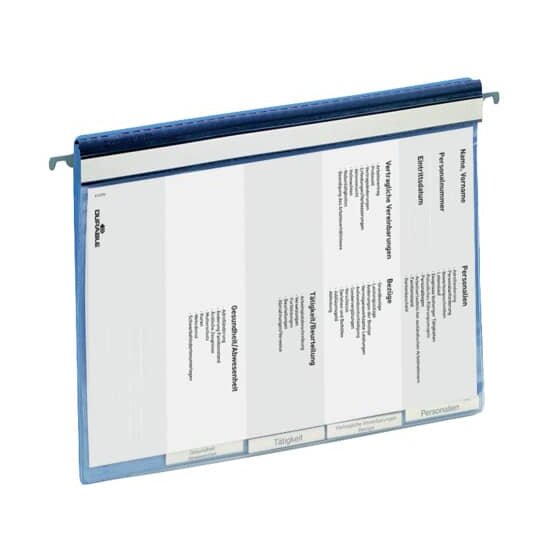 Durable Personalhefter - DIN A4, Hartfolie, 5fach-Register, blau