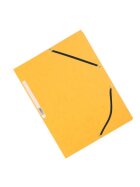 Q-Connect® Eckspanner - Karton A4 mit Gummizug gelb