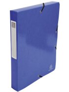 Exacompta Archivbox Iderama - A4, 40 mm, mit Gummizug, dunkelblau