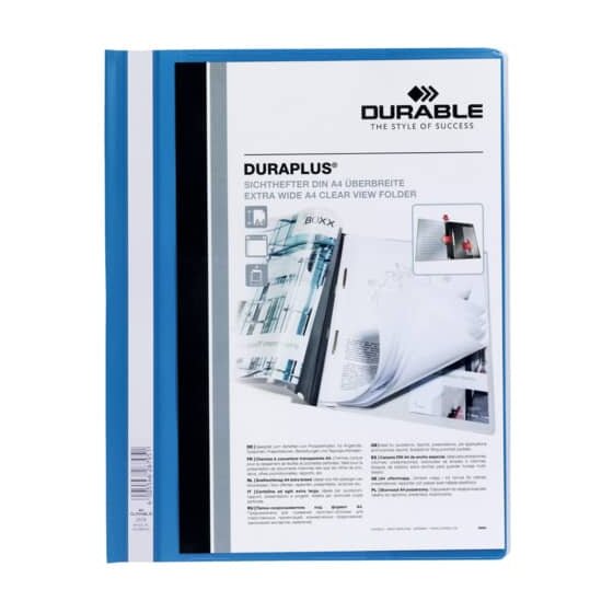 Durable Angebotshefter DURAPLUS® - strapazierfähige Folie, A4+, blau
