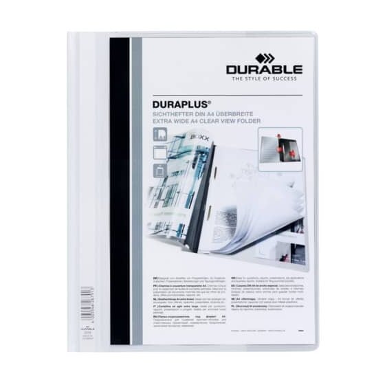 Durable Angebotshefter DURAPLUS® - strapazierfähige Folie, A4+, weiß