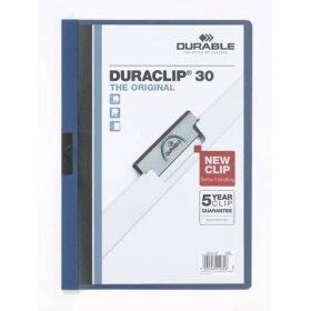 Durable Klemm-Mappe DURACLIP® 30 - A4, dunkelblau
