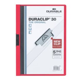 Durable Klemm-Mappe DURACLIP® 30 - A4, rot