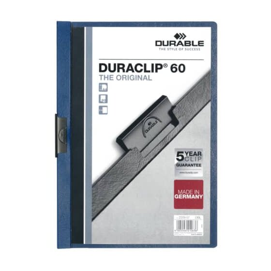 Durable Klemm-Mappe DURACLIP® 60 - A4, dunkelblau