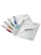 Durable Klemm-Mappe SWINGCLIP® transluzent, 30 Blatt, farbig sortiert, 5 Stück