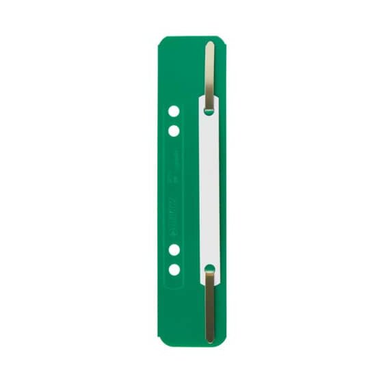 Leitz 3710 Einhänge-Heftstreifen PP, kurz - grün, 25 Stück