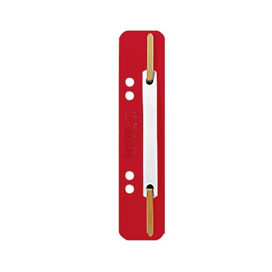 Leitz 3710 Einhänge-Heftstreifen PP, kurz - rot, 25 Stück