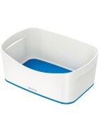 Aufbewahrungsschale WOW MyBox, weiß/blau, ohne Deckel, ABS-Kunststoff, Maße: 246 x 98 x 160 mm