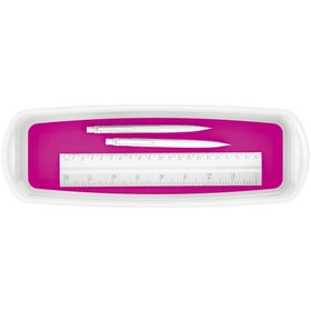 Leitz Aufbewahrungsschale MyBox - länglich, ABS, weiß/pink