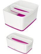Leitz Aufbewahrungsschale MyBox - länglich, ABS, weiß/pink