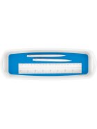 Aufbewahrungsschale WOW MyBox länglich, weiß/blau, ohne Deckel, ABS-Kunststoff, Maße: 307 x 55 x 105 mm