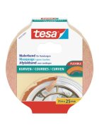 tesa® Papier-Klebeband Maler-Krepp für Rundungen - 25 m x 25 mm, beige
